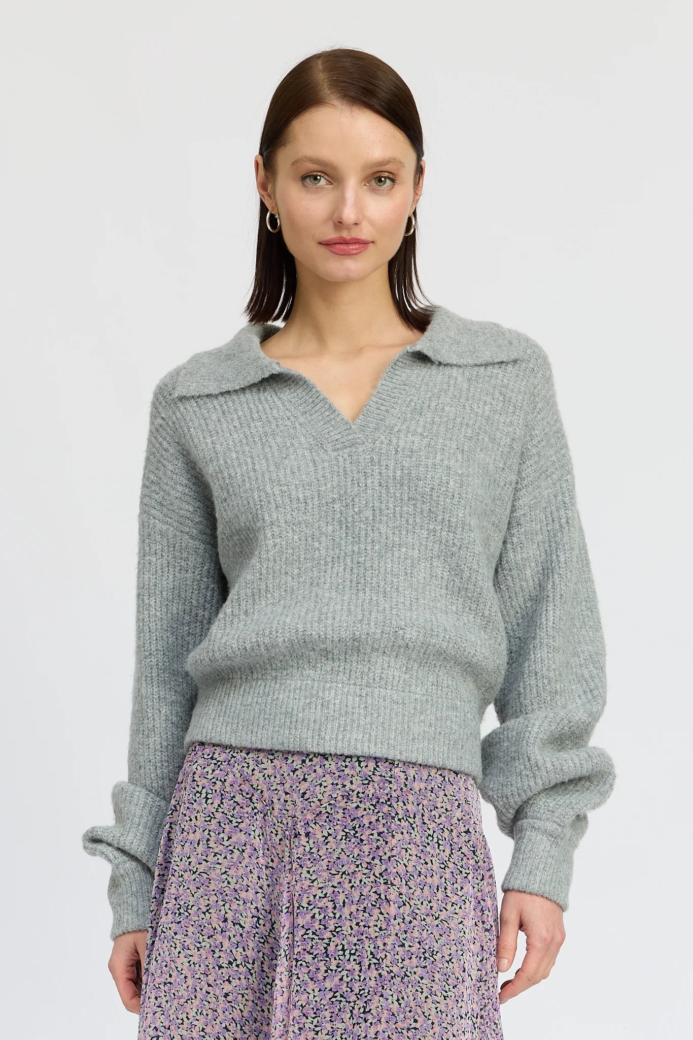 Malia V-Neck Sweater Top