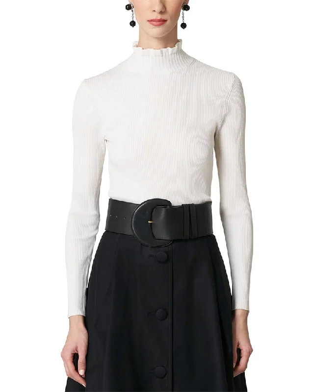 Carolina Herrera Turtleneck Wool-Blend Sweater