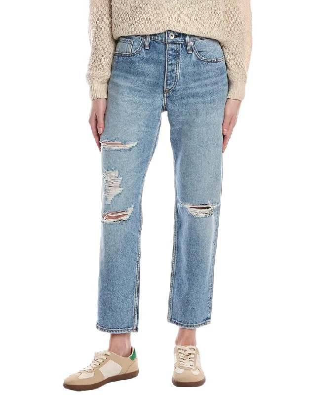 Celebrity Style rag & bone Rosa Mid-Rise Vandam Boyfriend Jean