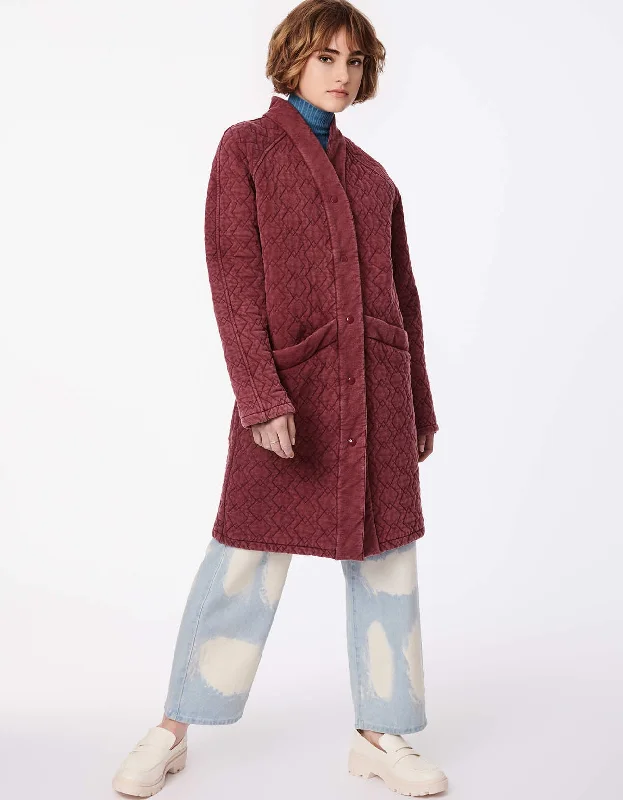 Romantic And Fresh Playful Pattern Long Winter Coat