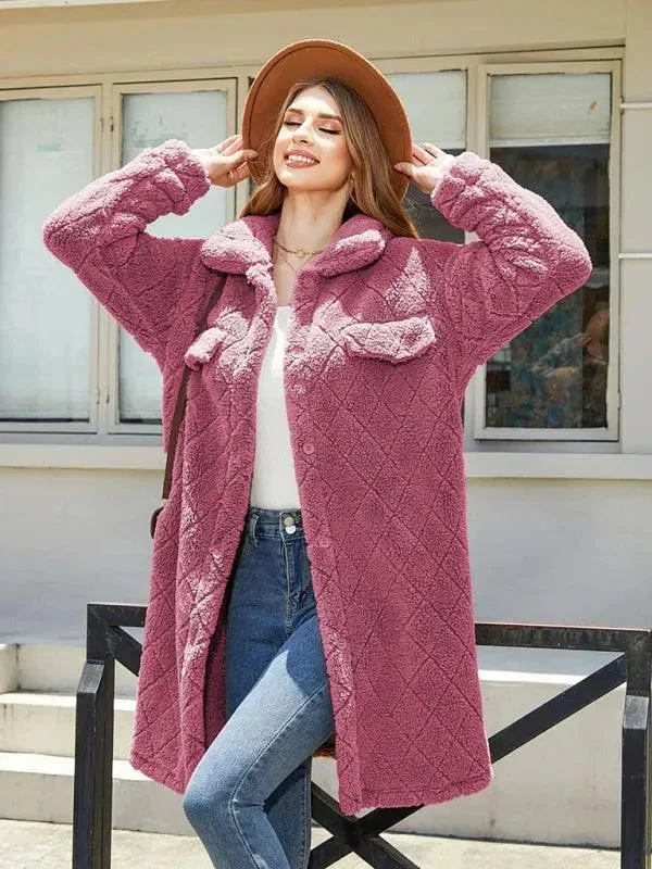 Sexy Fun Women's Plaid Plush Shirt Coat