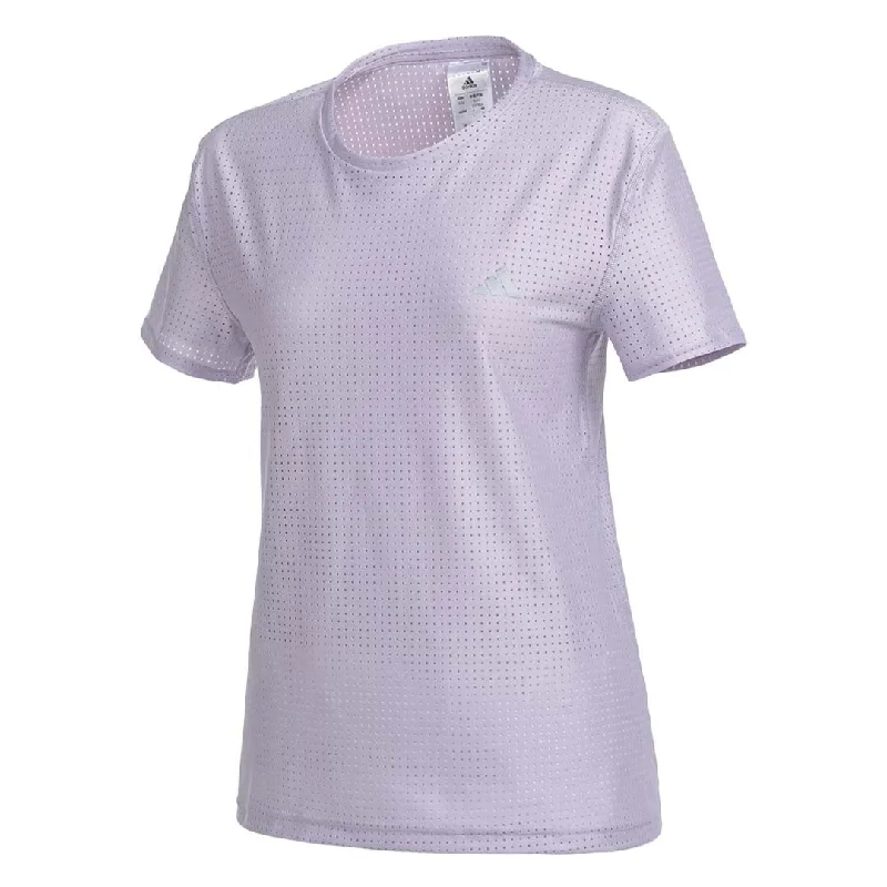 Embroidered Letters adidas - Women's Fast Running T-Shirt (HR5711)