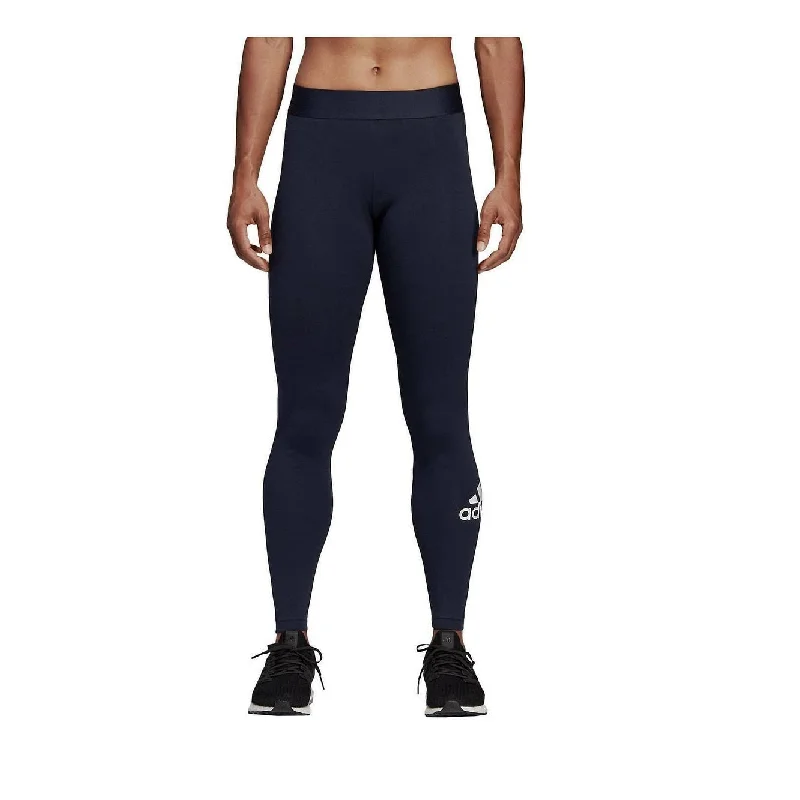 European And American Style Adidas Women's Badge Of Sport Tights Navy Size 2 Extra Small - XXS European And American Style Adidas Women's Badge Of Sport Tights Navy Size 2 Extra Small - XXS