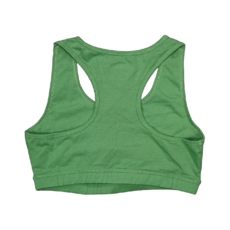 Fila Women's Bloom Logo Pullover Jersey Sports Bra Green Size 3X