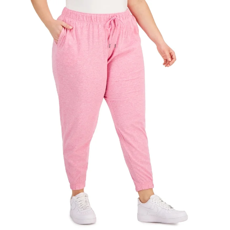 ID Ideology Women's Off Duty Jogger Pants Pink Size 1X