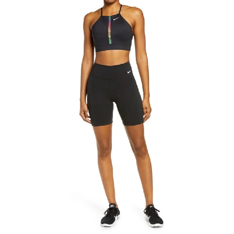 Boutique Recommendation Nike Women's Indy Rainbow Ladder Bra Black Size X-Small