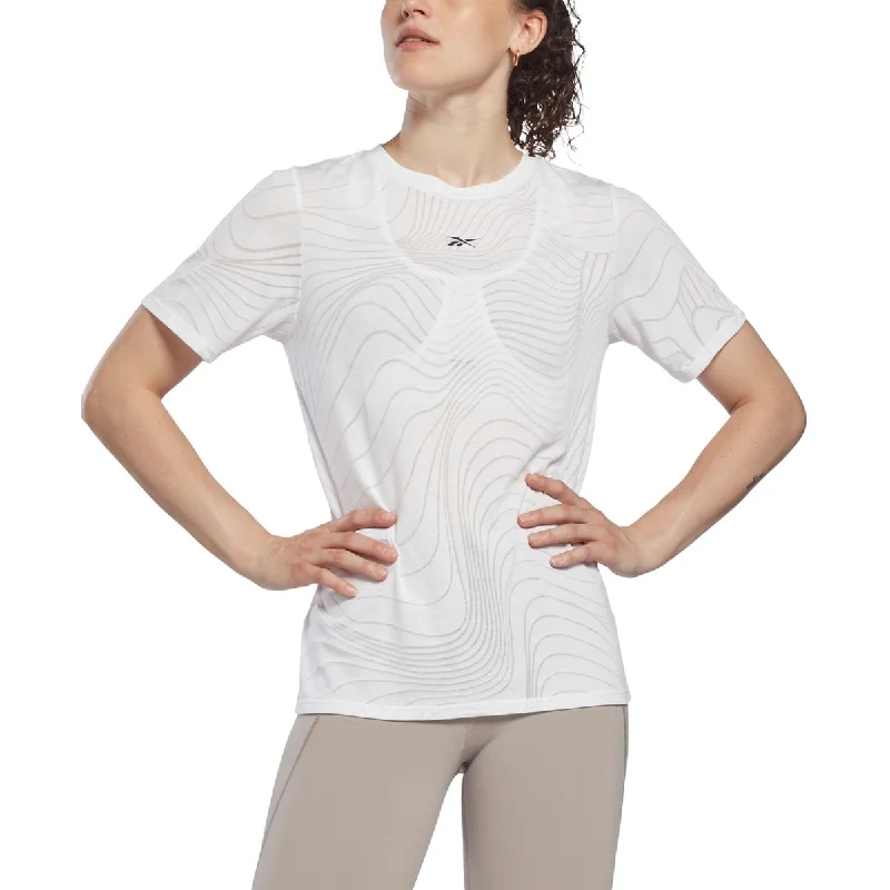 Reebok Women's Burnout T-Shirt White Size Medium