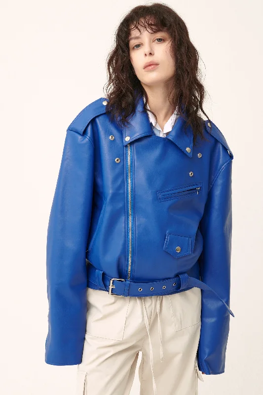 Emma Pleather Rider Jacket