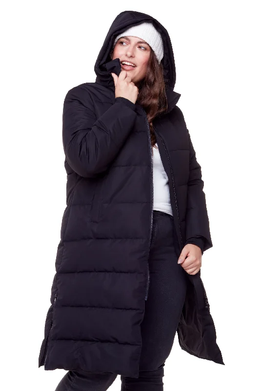 KLUANE PLUS | WOMEN'S VEGAN DOWN (RECYCLED) ULTRA LONG LENGTH PARKA (PLUS SIZE)