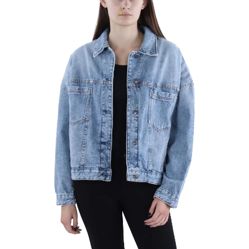 We The Free Womens Trucker Utility Denim Jacket