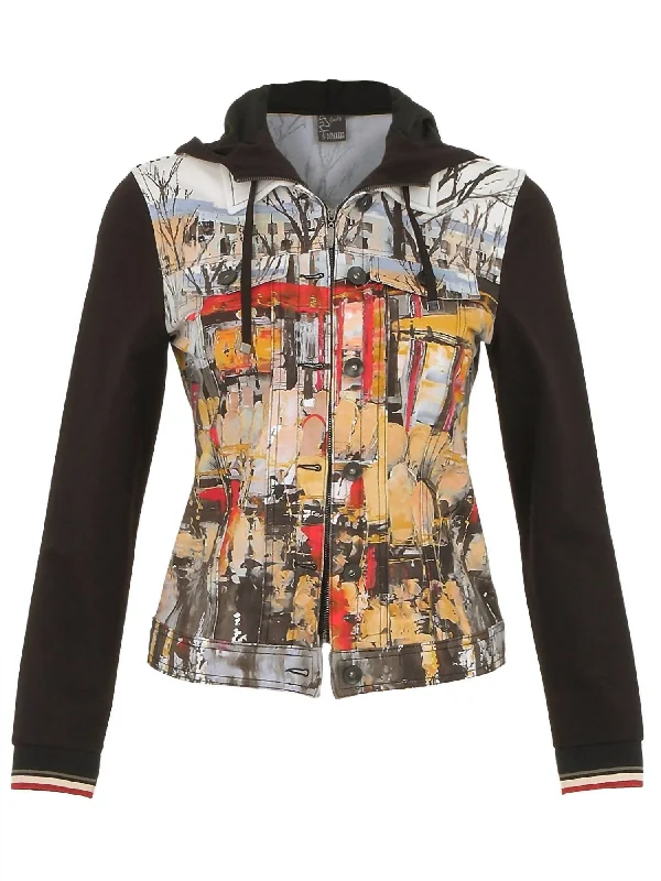 Women's Parisian Reflection Hooded Jacket In Multi-Colored