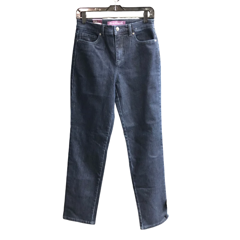 Jeans Straight By Gloria Vanderbilt In Blue, Size: 4