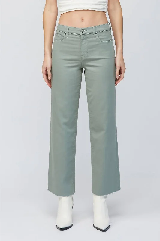 Logan Dad Jeans In Sage