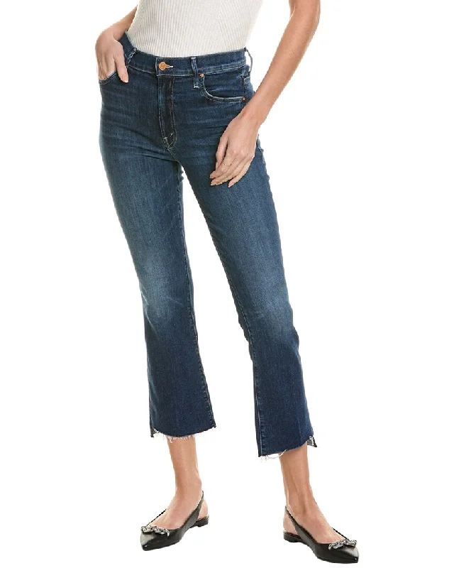 MOTHER The Insider Step Fray Teaming Up Crop Jean