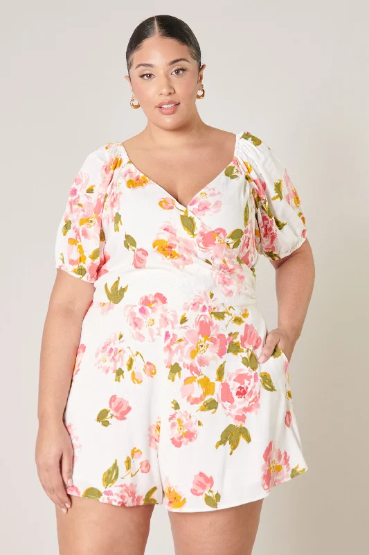 Magdalena Floral Everheart Romper Curve