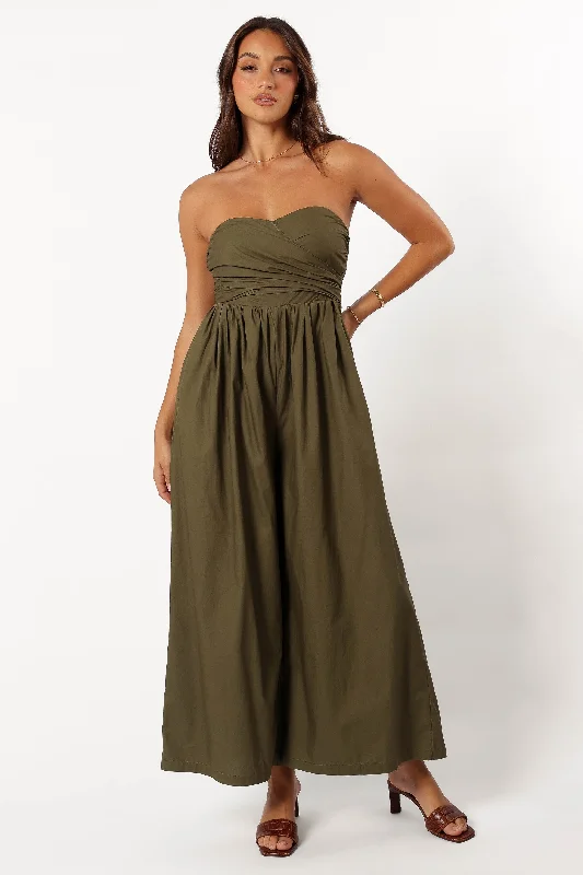 Marias Jumpsuit - Deep Olive