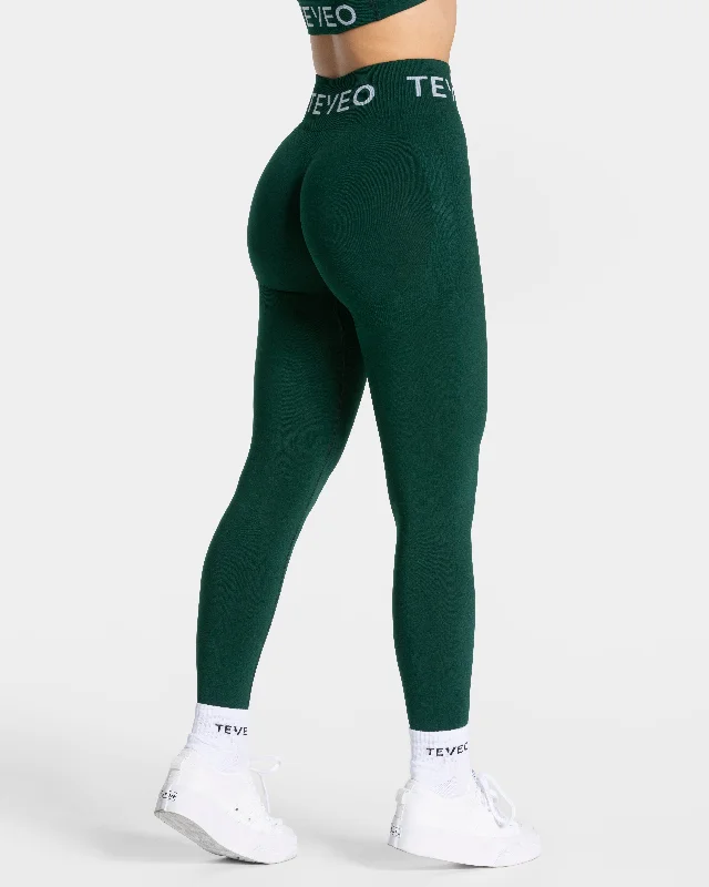 Signature Scrunch Leggings "Dunkelgrün"