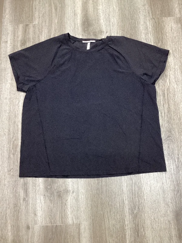 Athletic Top Short Sleeve By Athleta In Black, Size: Xl