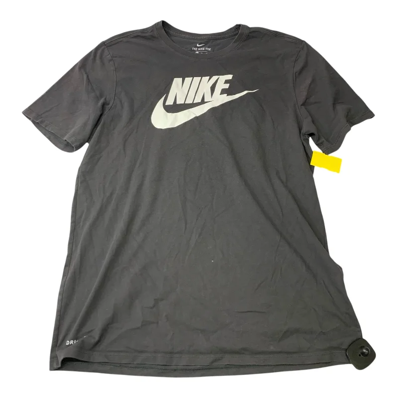 Athletic Top Short Sleeve By Nike Apparel In Grey, Size: Xl