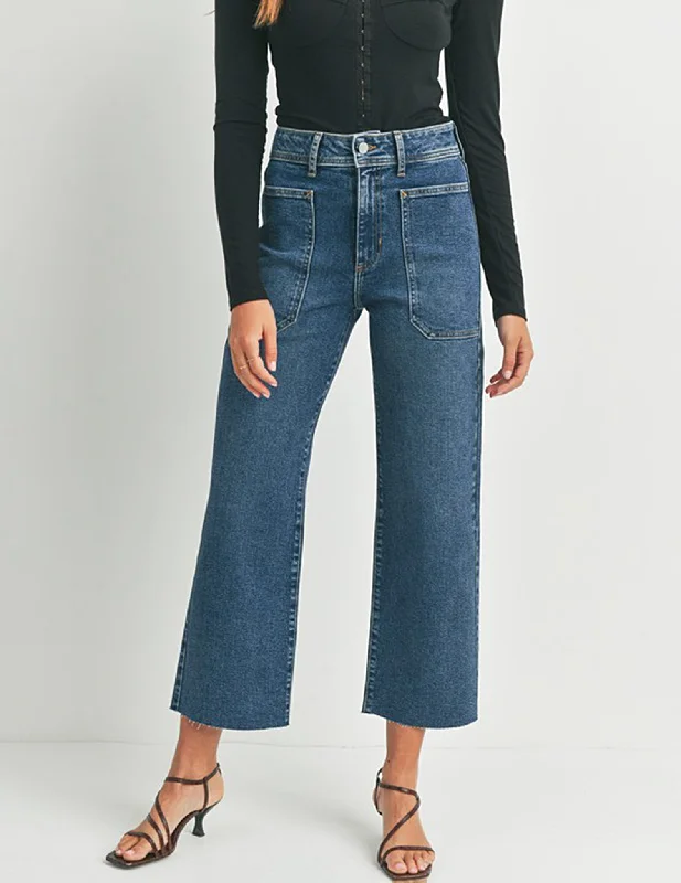 Gideon Cropped Wide Leg Jeans