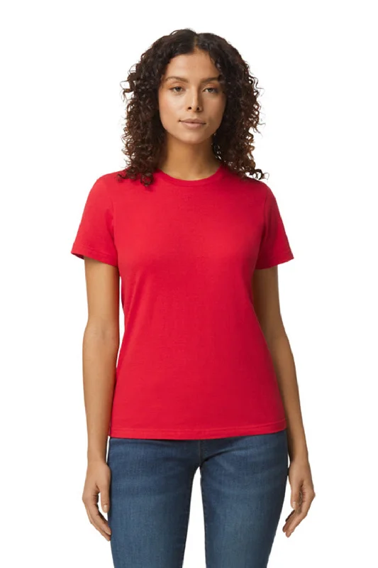 Gildan Womens Softstyle Short Sleeve Crewneck T-Shirt - Red