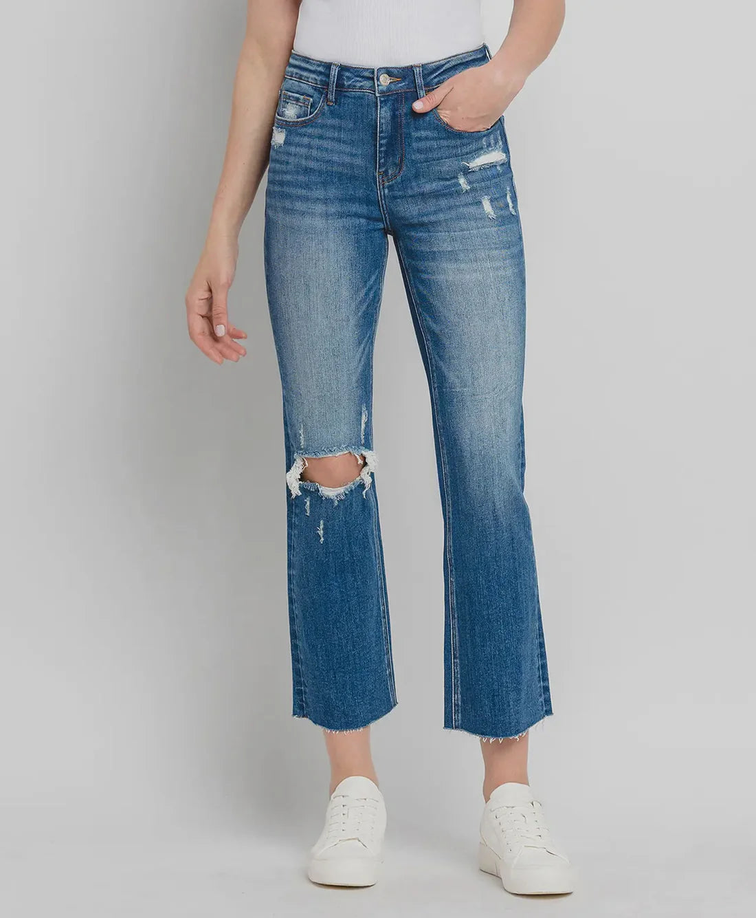 Lovervet by Vervet High Rise Kick Flare Denim