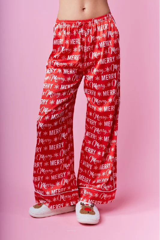 Merry Satin Pajama Pant