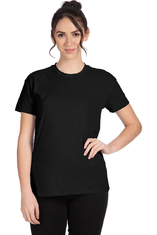 Next Level Womens Relaxed CVC Short Sleeve Crewneck T-Shirt - Black