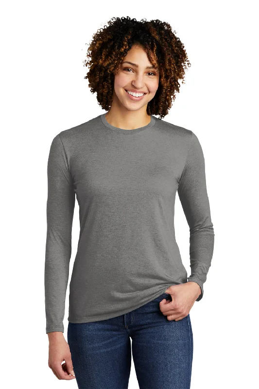 Allmade Womens Long Sleeve Crewneck T-Shirt - Aluminum Grey