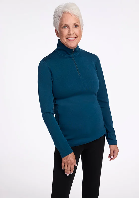 Brooke 1/4 Zip - Real Teal