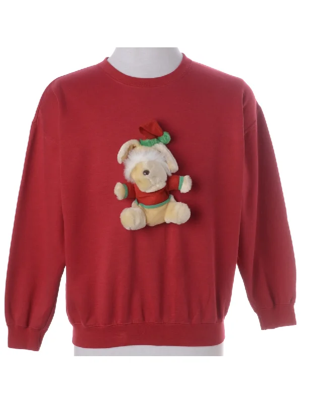 Chic Relaxation Label Novelty Christmas Sweatshirt