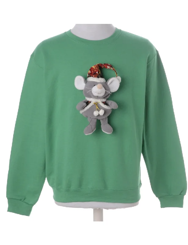 Effortless Comfort Label Novelty Christmas Sweatshirt