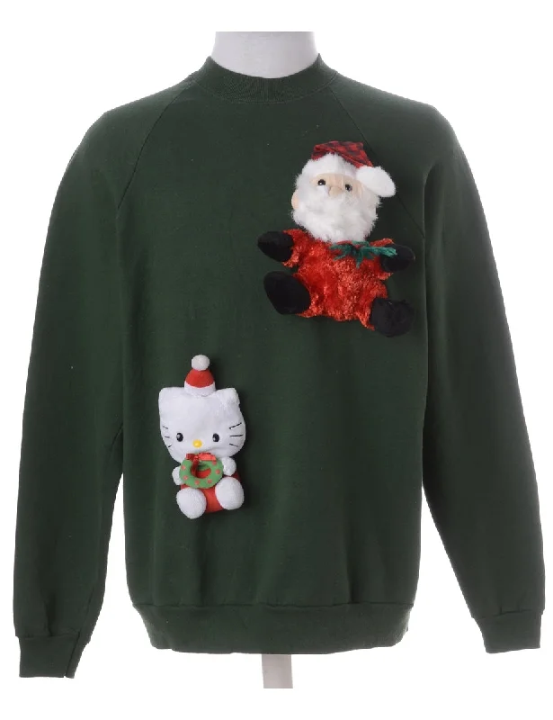 Comfort Fit Label Novelty Christmas Sweatshirt
