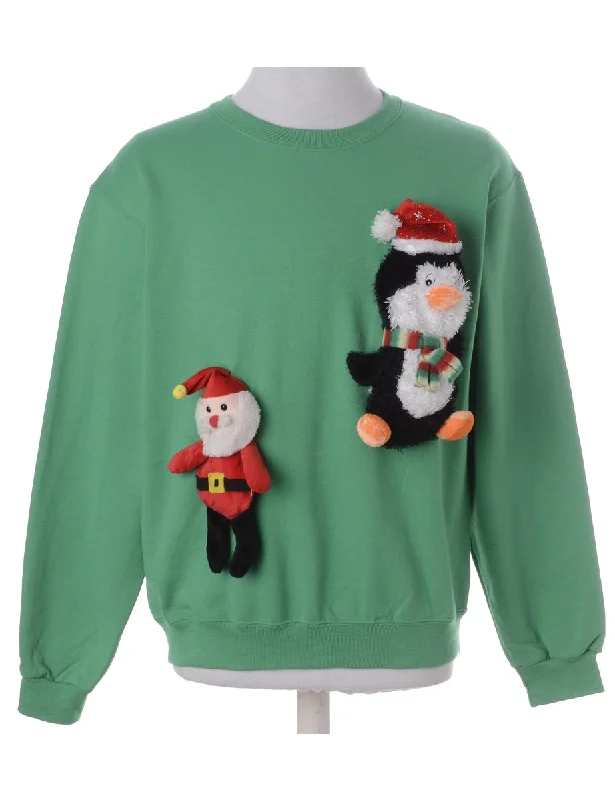 Relaxed Chic Label Novelty Christmas Sweatshirt
