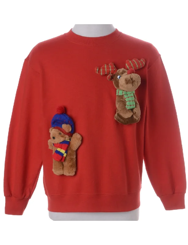 Easygoing Fashion Label Novelty Christmas Sweatshirt