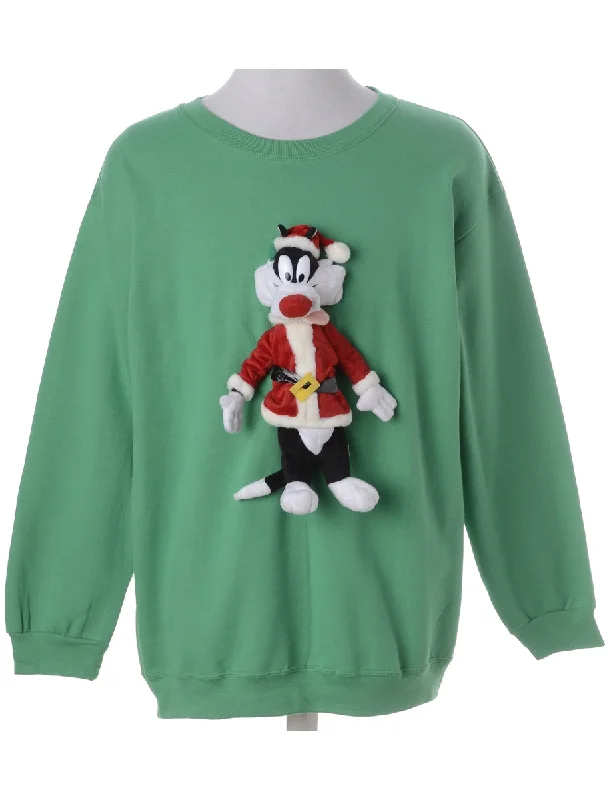 Comfy Dress Label Novelty Christmas Sweatshirt