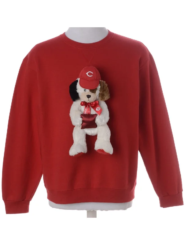 Lace Design Label Novelty Christmas Sweatshirt