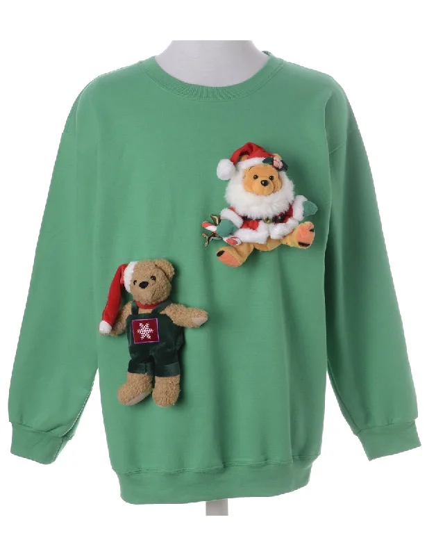 High-end Wear Label Novelty Christmas Sweatshirt