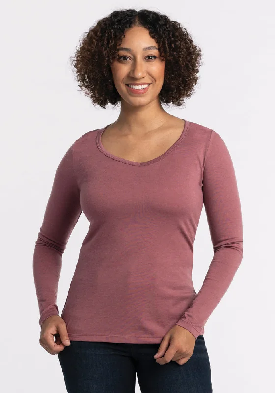 Layla V Neck Top - Wild Ginger