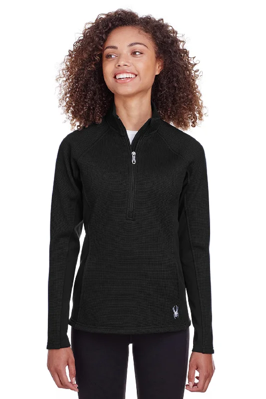 Spyder Womens Constant 1/4 Zip Sweater - Black